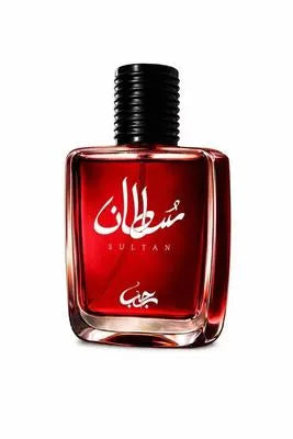 Sultan 50ml Unisex Perfume Red Gold Bottle
