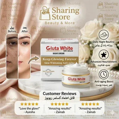 Gluta White Night Cream 100% Natural Whitening