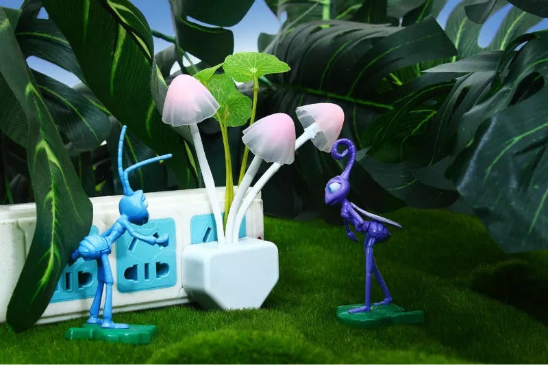 Mushroom Night Light Dusk To Dawn Sensor LED Night Lights Flower Lamp Bedroom