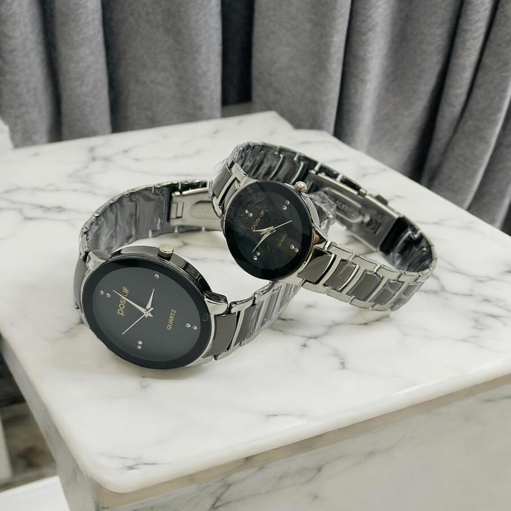 POSITIF Couple Watch – Elegant Matching His & Her Timepieces | Stylish Pair Gift For Lovers,