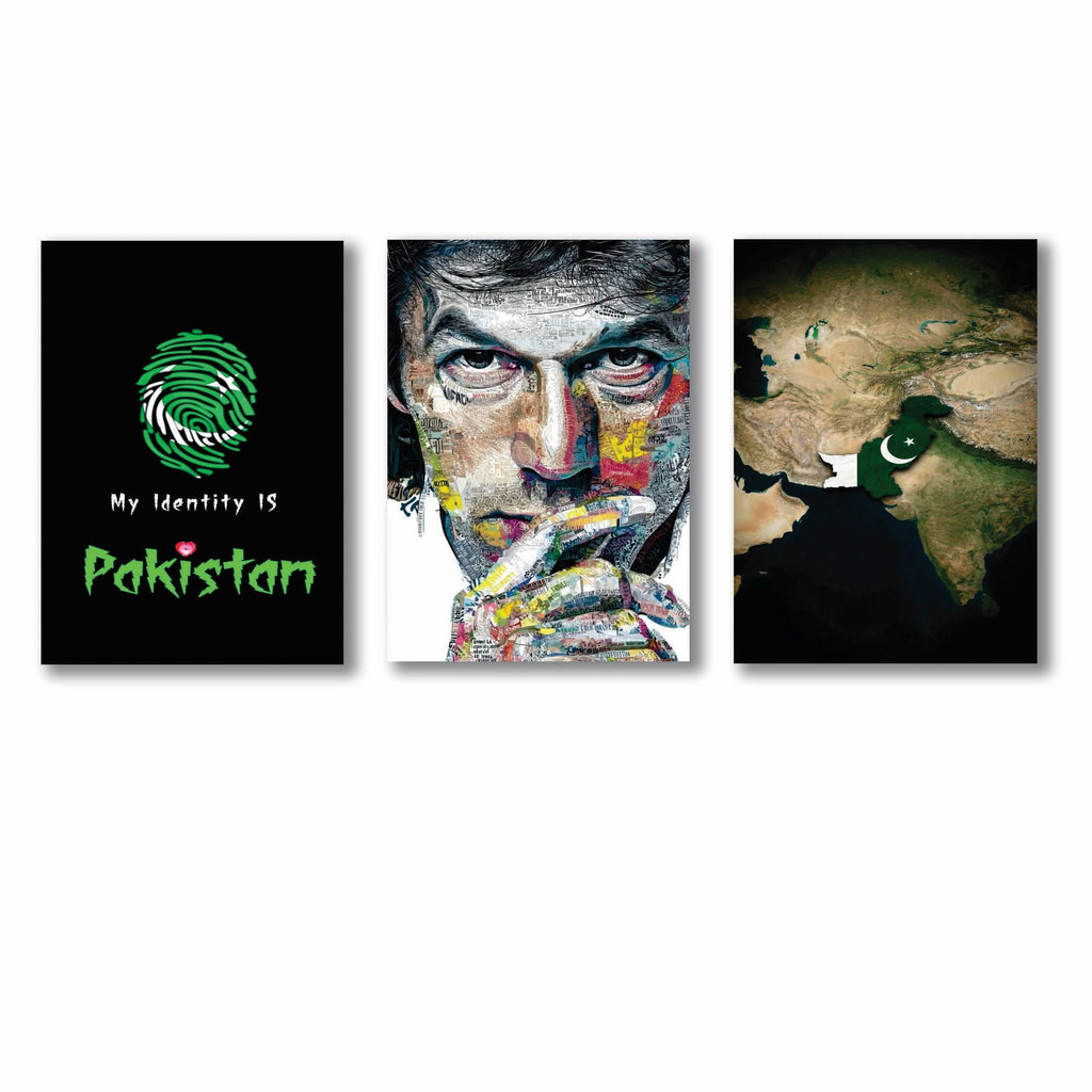 Set of 3 Premium Wall Art Photo Tiles – Modern Home Decor Sets 8x11