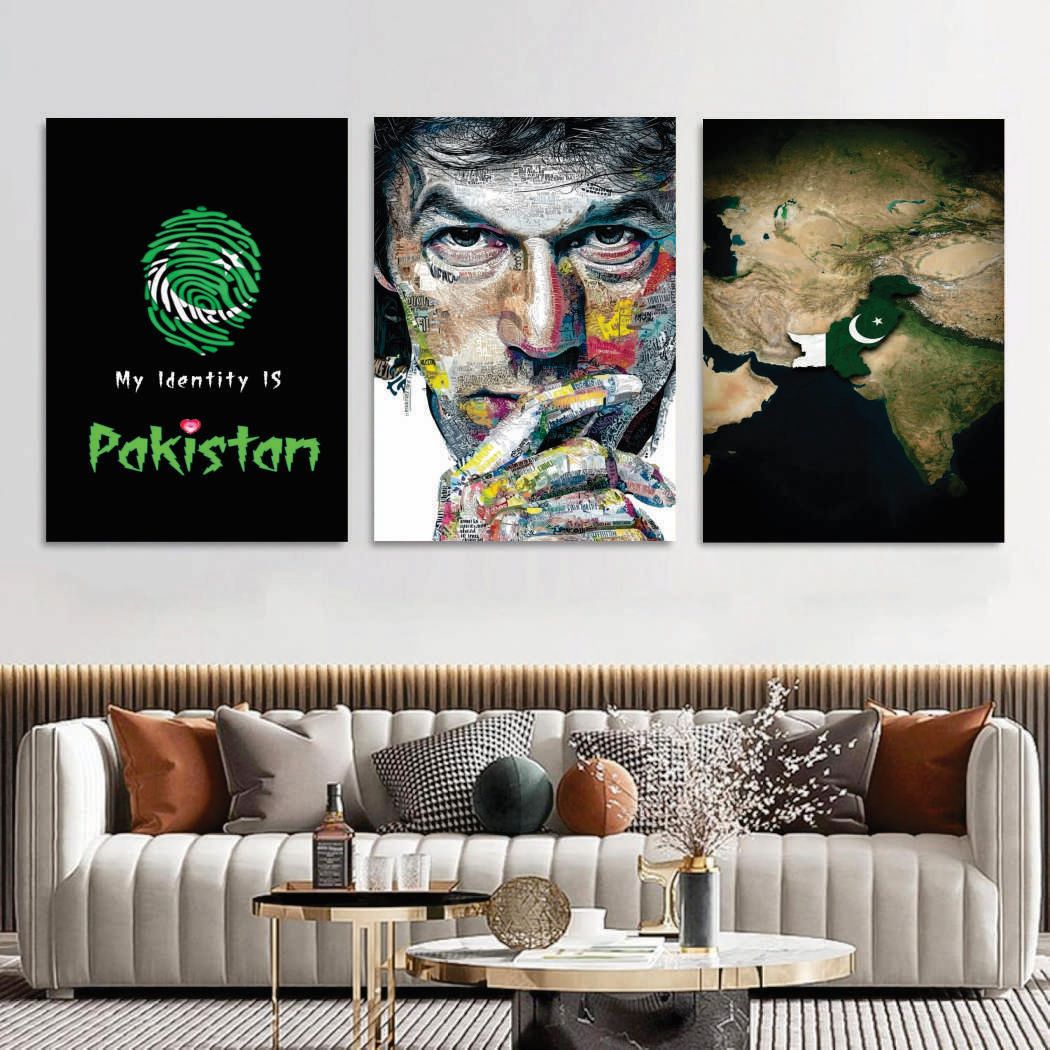 Set of 3 Premium Wall Art Photo Tiles – Modern Home Decor Sets 8x11